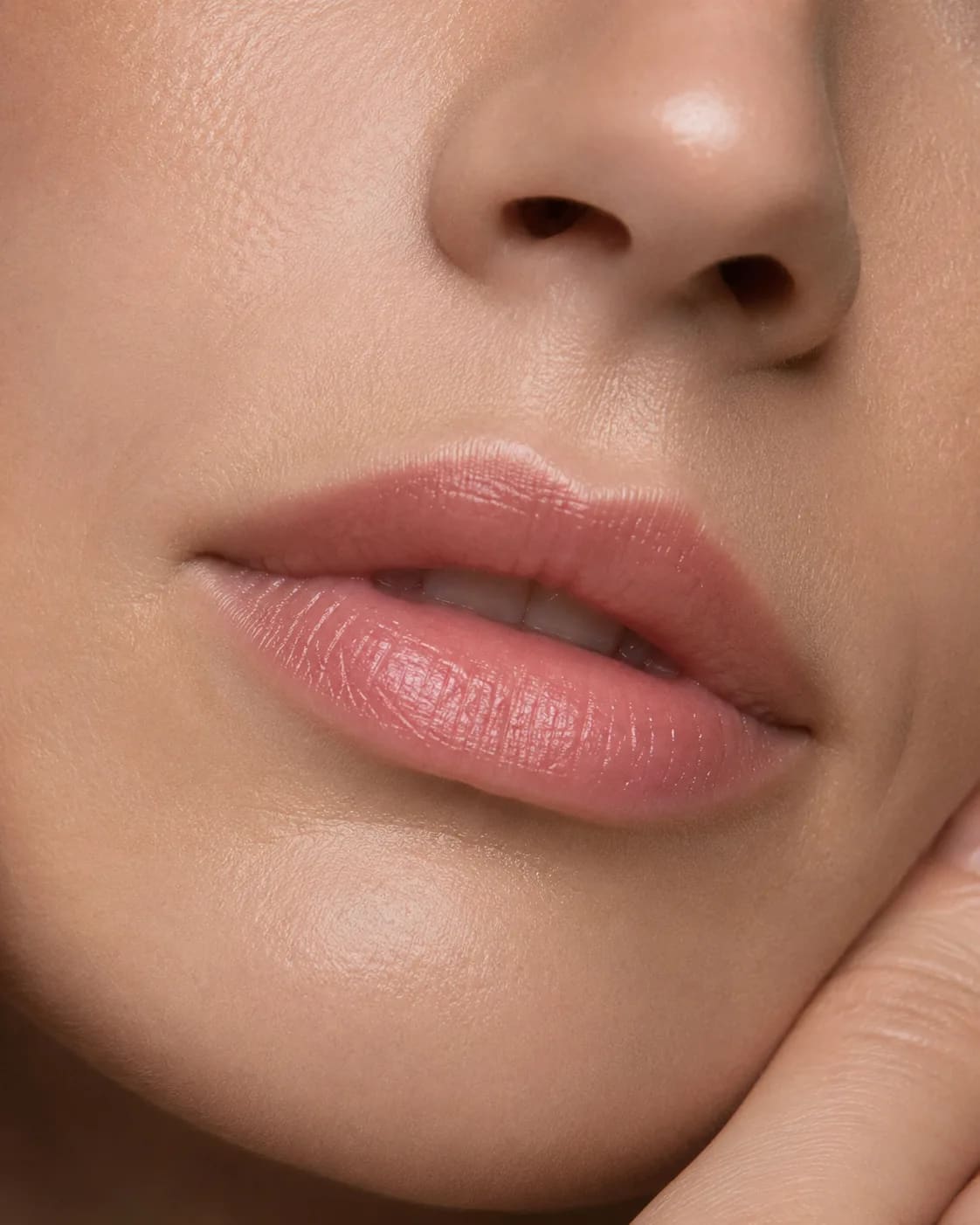 Natural lip and lower-face detail for a filler consultation